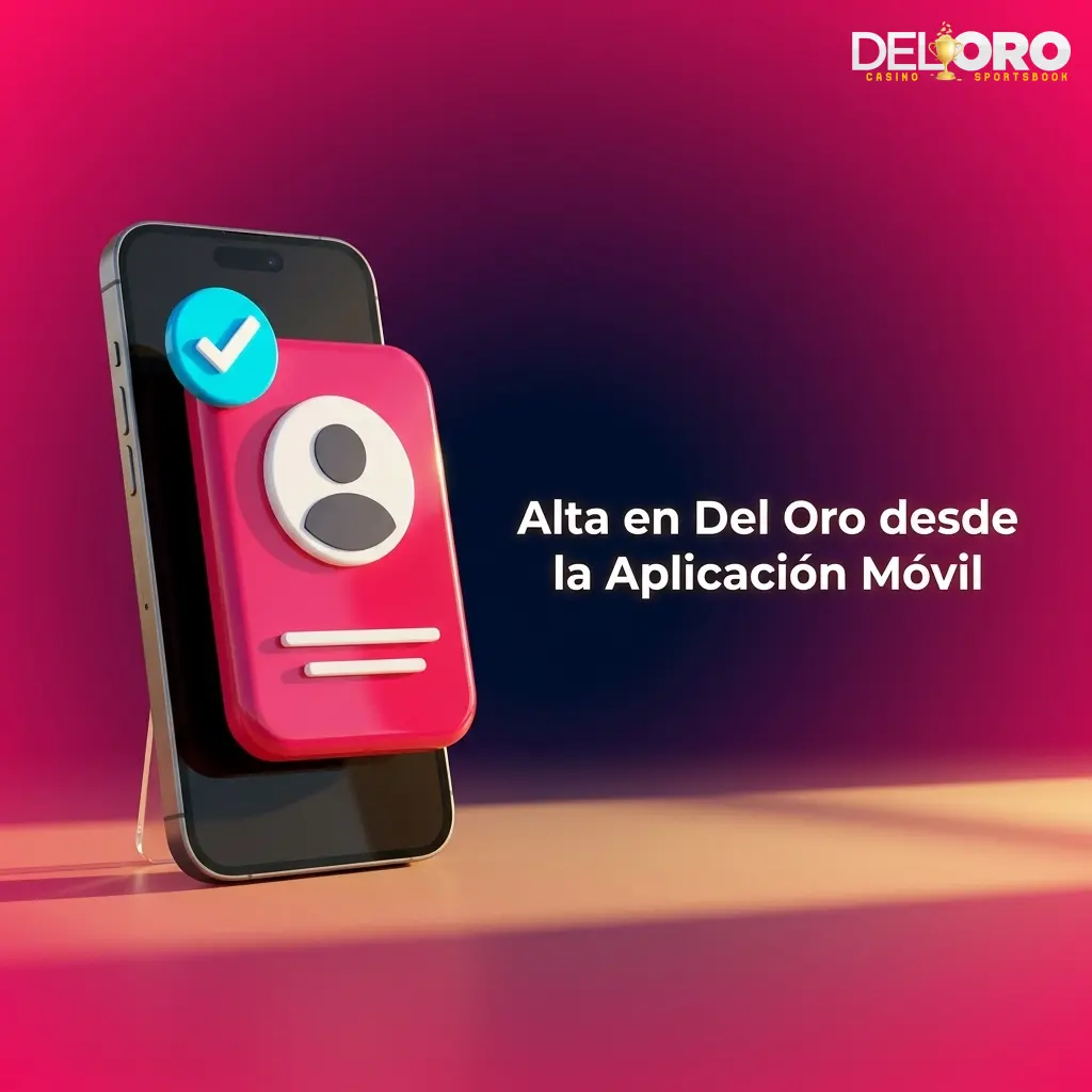 Registro en Del Oro desde app móvil en iPhone y Android con formulario de datos personales