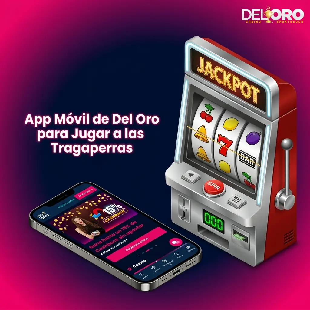 App móvil Del Oro para tragaperras en iOS y Android con más de 3.000 juegos disponibles
