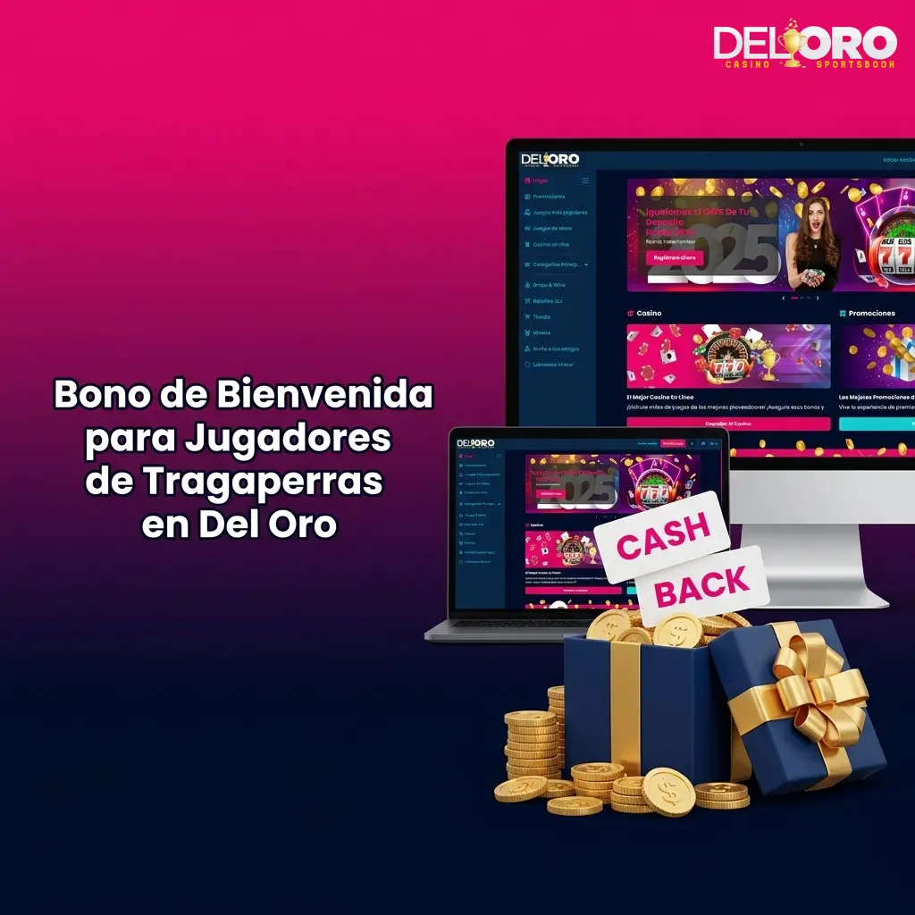 Bono de bienvenida Del Oro: 150% hasta 1.500 EUR en tragaperras, con cashback y programa de fidelidad VIP