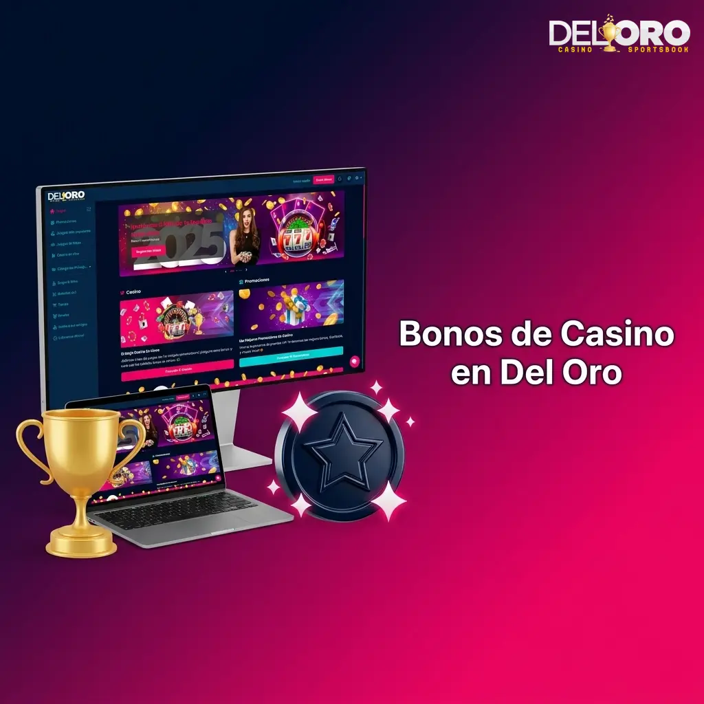 Bonos de casino Del Oro: bienvenida 150%, recarga semanal, cashback y bono casino en vivo hasta 1.500 EUR