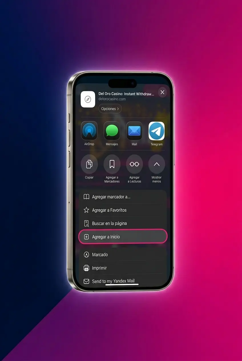 Guía paso a paso para instalar la app PWA de Del Oro en iPhone e iPad mediante Safari en iOS