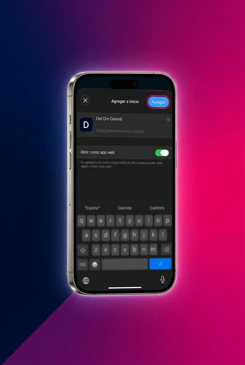 Guía de instalación de la app Del Oro como PWA en iOS mediante Safari en iPhone e iPad
