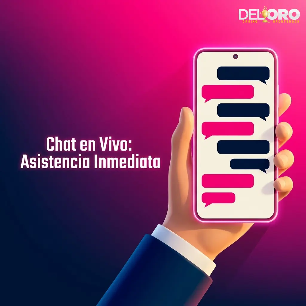 Chat en vivo Del Oro: asistencia inmediata con agente de soporte respondiendo en 1 a 3 minutos
