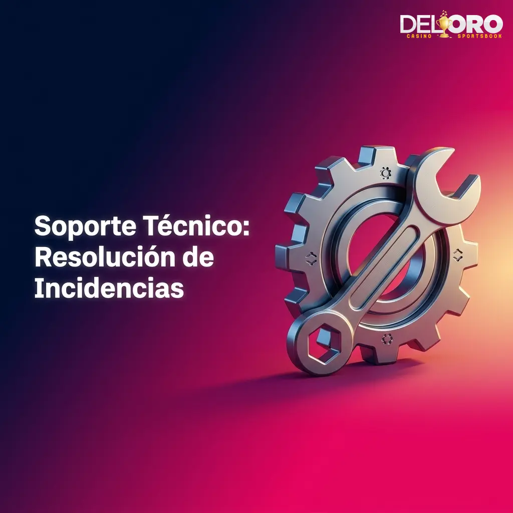 Soporte técnico Del Oro: resolución de errores de carga, fallos en juegos y transacciones en menos de 2 horas.
