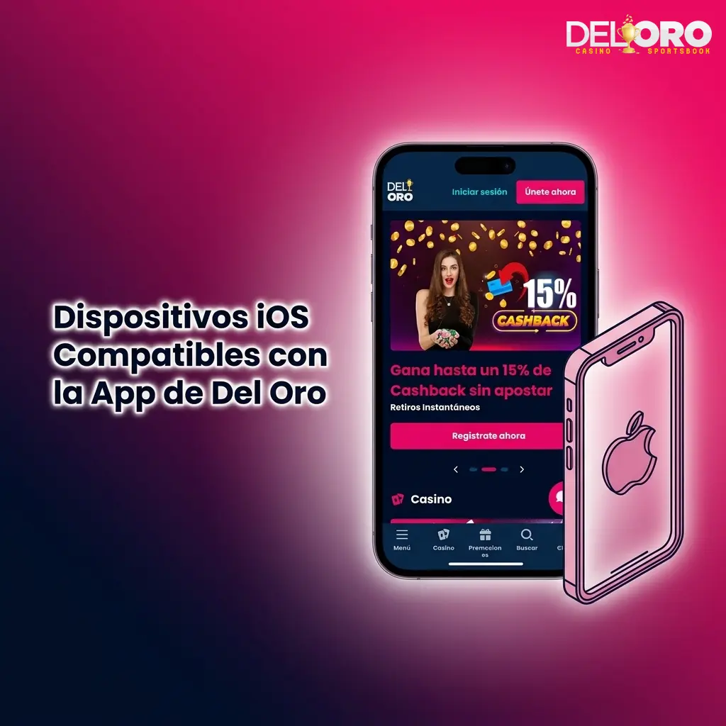 Dispositivos iOS compatibles con la app de Del Oro: iPhone e iPad con iOS 14 o superior