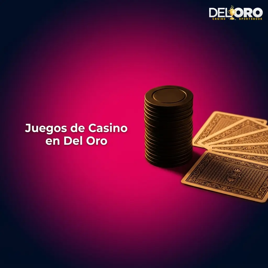 Más de 3.000 juegos de casino en Del Oro: slots, ruleta, blackjack, baccarat y casino en directo con crupieres reales.